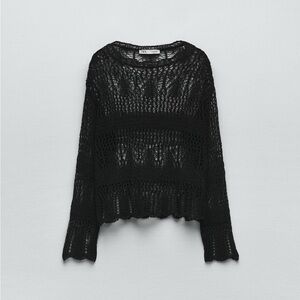 ZARA OPEN KNIT SWEATER